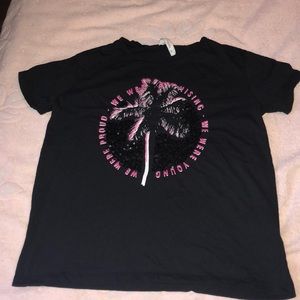 Sequin black T shirt